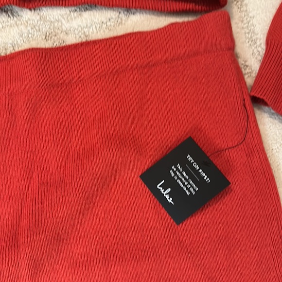 NWT red sweater two piece outfit - Picture 3 of 3